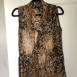 Animal print blouse